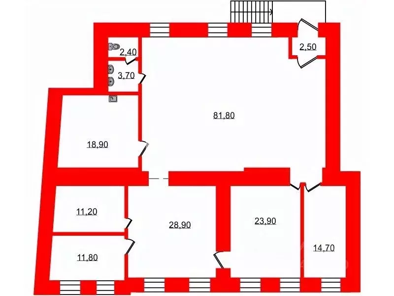 Помещение свободного назначения в Санкт-Петербург ул. Рубинштейна, 36 ... - Фото 2