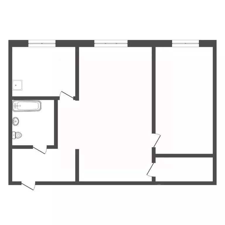 2-к кв. Тульская область, Узловая ул. Простомолотова, 4 (40.8 м) - Фото 2