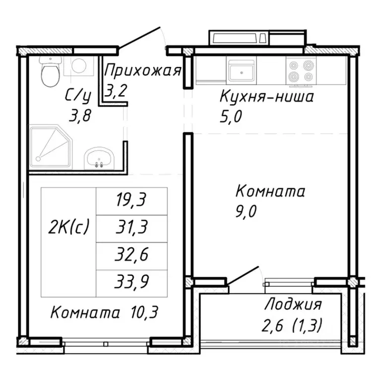 1-к кв. Алтайский край, Барнаул ул. Шумакова (33.0 м) - Фото 0