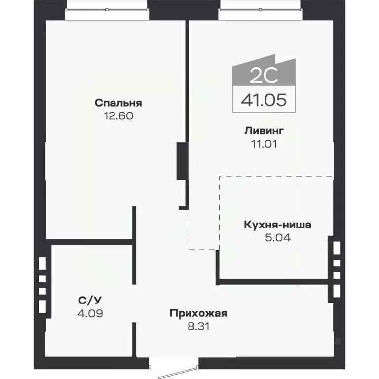 2-к кв. Новосибирская область, Новосибирский район, Краснообск рп ... - Фото 2