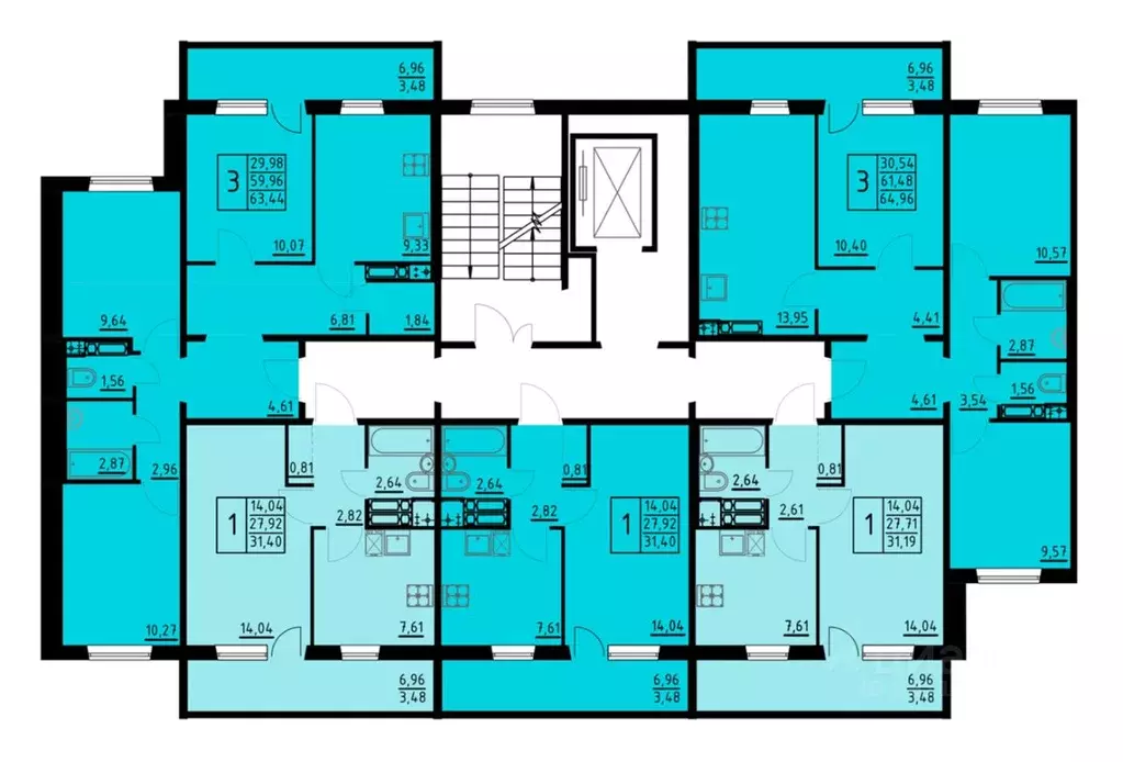 3-к кв. Пермский край, Пермь ул. Танцорова, 96 (64.96 м) - Фото 1