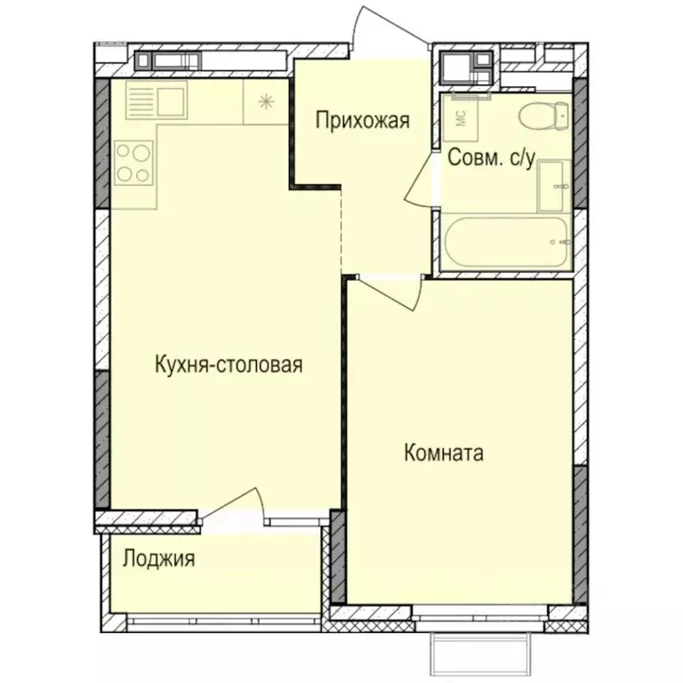 1-к кв. Удмуртия, Ижевск Автопроизводство жилрайон, Норвежский Лес ... - Фото 1