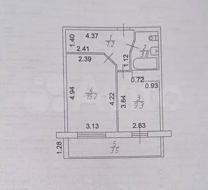 1-к. квартира, 39 м, 9/14 эт. - Фото 0