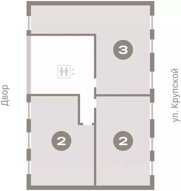 2-к кв. Омская область, Омск  (64.54 м) - Фото 1