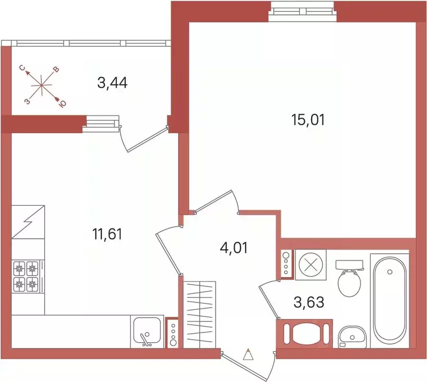 1-к кв. Ленинградская область, Сертолово Всеволожский район, Новое ... - Фото 1