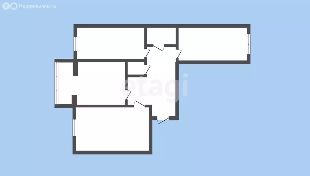 3-комнатная квартира: Черкесск, Кавказская улица, 92В/1 (93.1 м) - Фото 1