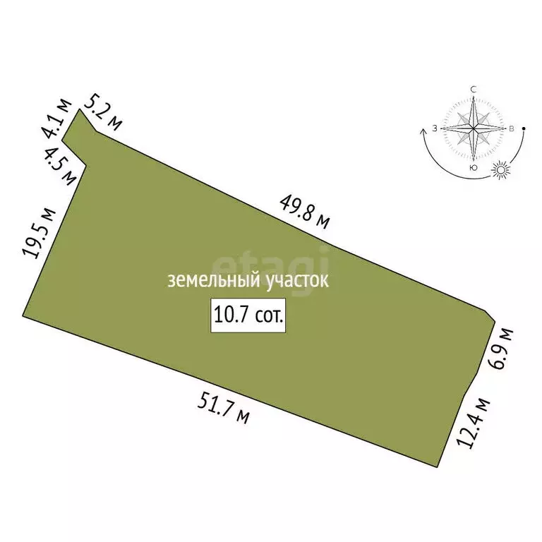 Участок в городской посёлок Тайцы, улица Калинина (10 м) - Фото 1