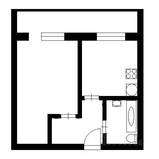 1-к кв. Новосибирская область, Новосибирск ул. Адриена Лежена, 19 ... - Фото 2