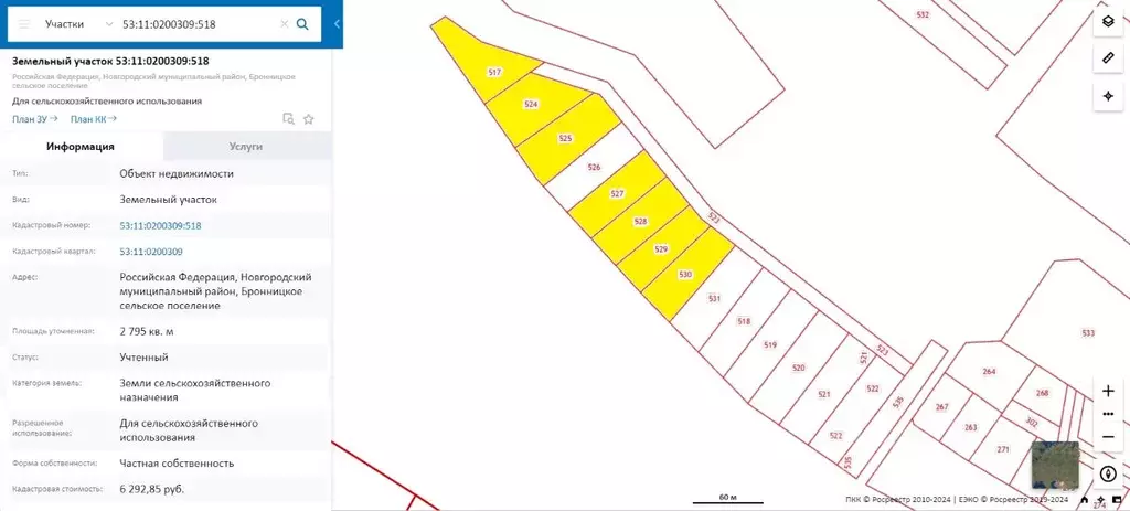 Участок в Новгородская область, Новгородский район, Бронницкое с/пос  ... - Фото 2