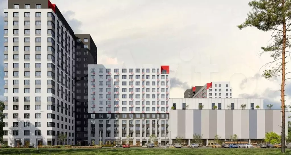 2-к. квартира, 56,7 м, 5/17 эт. - Фото 1