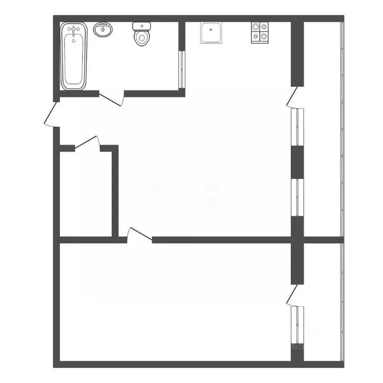 2-к кв. Тульская область, Тула ул. Пузакова, 19 (52.7 м) - Фото 1