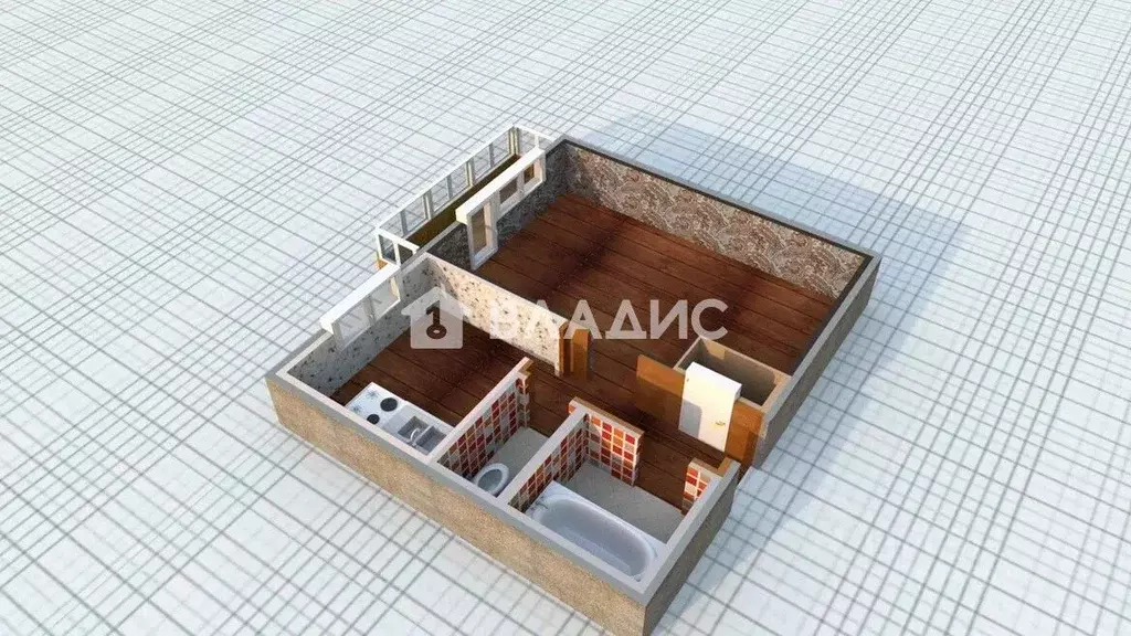 1-к кв. Иркутская область, Ангарск 6А мкр, 25 (32.6 м) - Фото 2