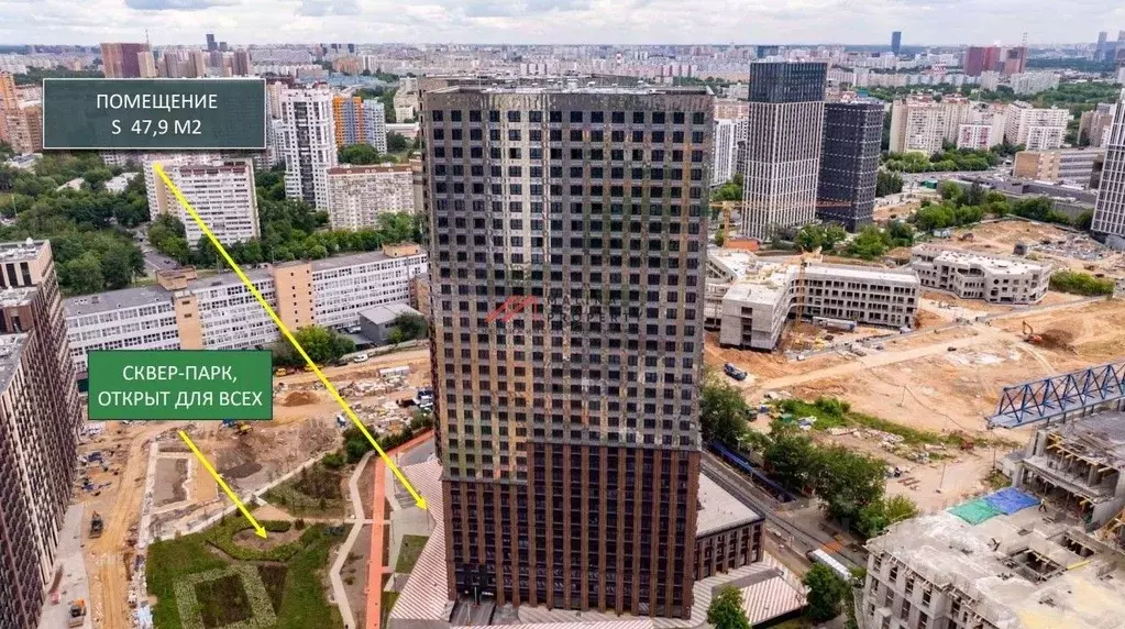 Торговая площадь в Москва Ильменский проезд, 4С3 (48 м) - Фото 1