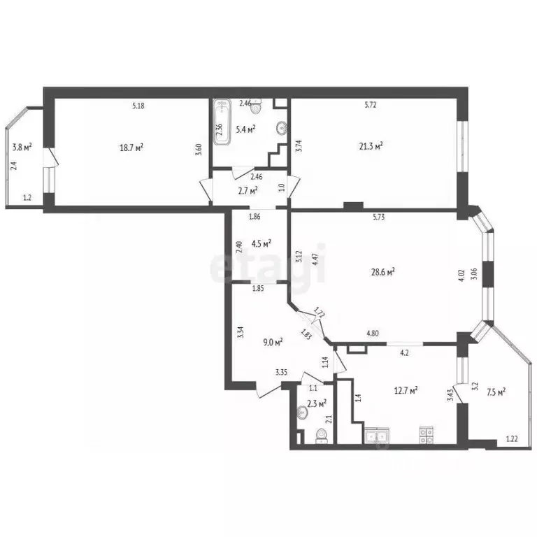 3-к кв. Краснодарский край, Геленджик Туристическая ул., 6к9 (105.2 м) - Фото 0