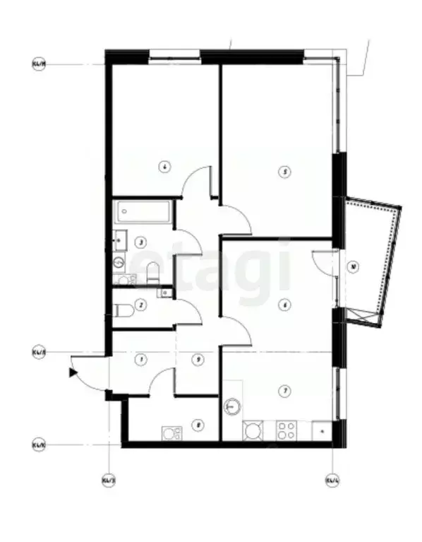 3-к кв. Татарстан, Казань ул. Гаврилова, 5Бк1 (68.83 м) - Фото 0