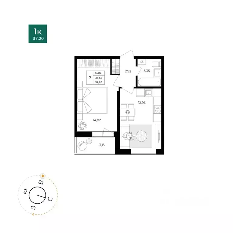 1-к кв. Ярославская область, Ярославль Северный жилрайон, 15-й мкр, ... - Фото 0