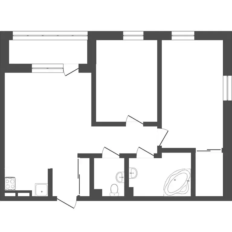 2-комнатная квартира: Тюмень, улица 50 лет Октября, 57Бк2 (72.1 м) - Фото 1