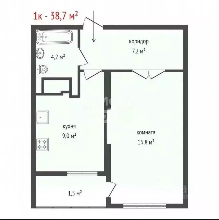 1-к кв. Свердловская область, Екатеринбург ул. Вильгельма де Геннина, ... - Фото 2