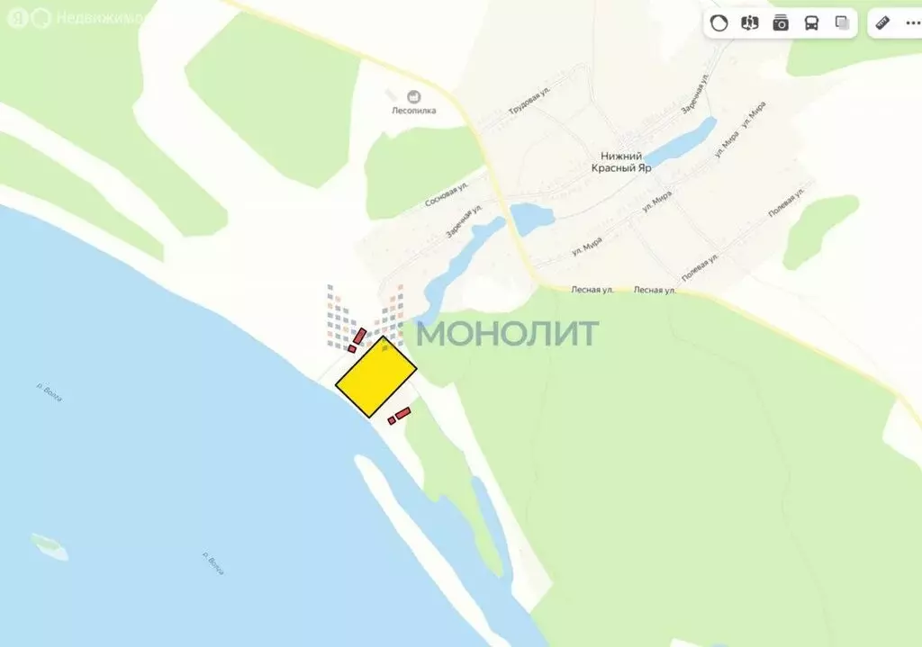 Участок в Нижегородская область, Лысковский муниципальный округ, село ... - Фото 1