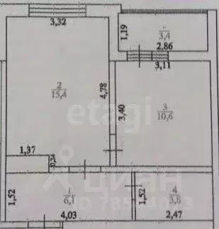 1-к кв. Оренбургская область, Оренбург просп. Победы, 157/6 (36.0 м) - Фото 2