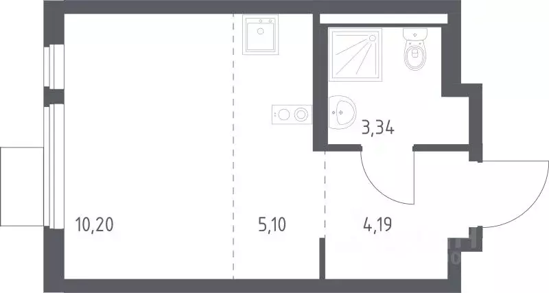 Студия Московская область, Ленинский городской округ, д. Коробово ... - Фото 1