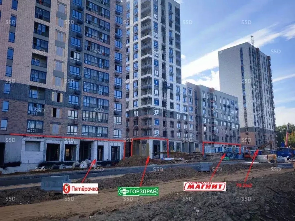 Торговая площадь в Московская область, Химки Клязьма-Старбеево мкр, ... - Фото 1