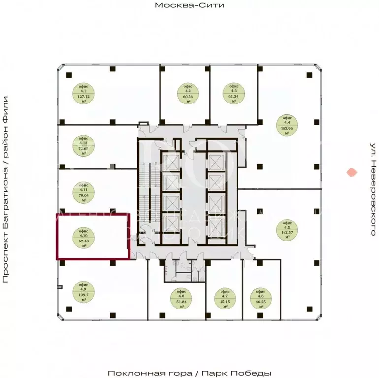 Офис в Москва ул. Неверовского, 10 (67 м) - Фото 2