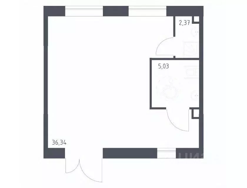 Помещение свободного назначения в Москва Цветочные Поляны жилой ... - Фото 1