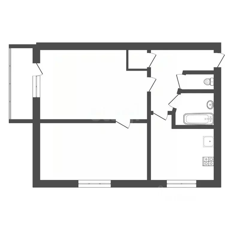 2-к кв. Тульская область, Щекино Юбилейная ул., 4 (38.8 м) - Фото 1