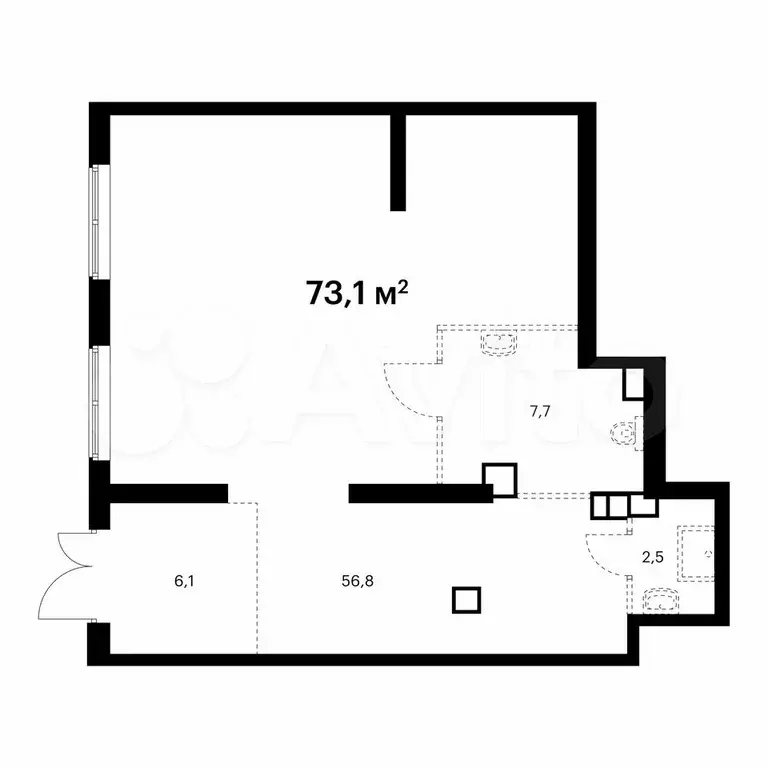 Продам помещение свободного назначения, 73.1 м - Фото 0