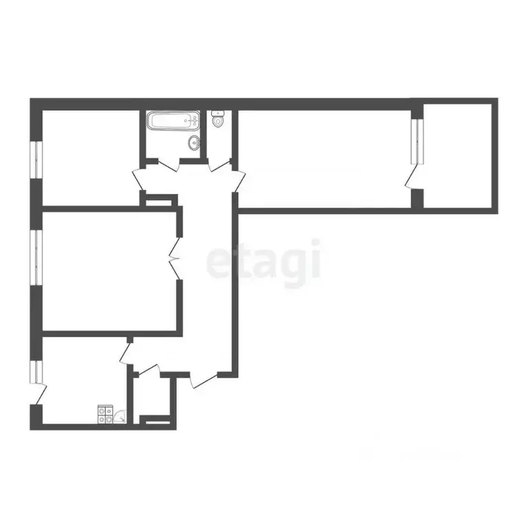 3-к кв. Смоленская область, Смоленск ул. Маршала Еременко, 22 (65.0 м) - Фото 1