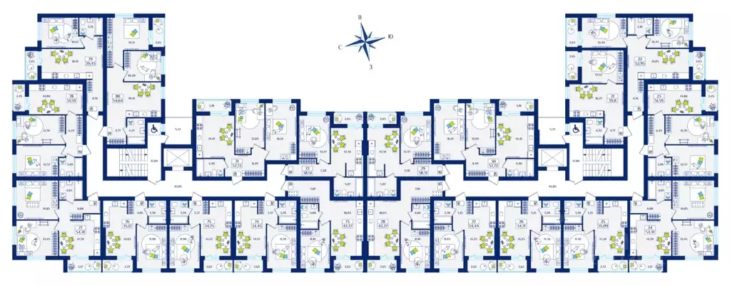 1-к кв. Калининградская область, Зеленоградск  (34.45 м) - Фото 2