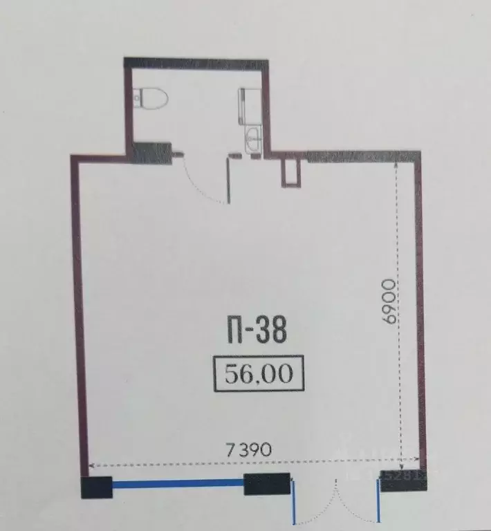Помещение свободного назначения в Санкт-Петербург наб. Черной речки, ... - Фото 2