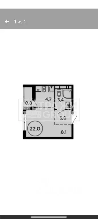 Студия Москва Скандинавия жилой комплекс, ул. Эдварда Грига, 16к1 ... - Фото 2