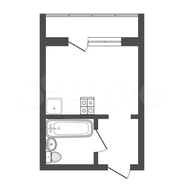 Квартира-студия, 22,5 м, 10/10 эт. - Фото 0