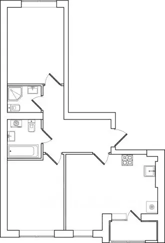 2-к кв. Калининградская область, Зеленоградский муниципальный округ, ... - Фото 1