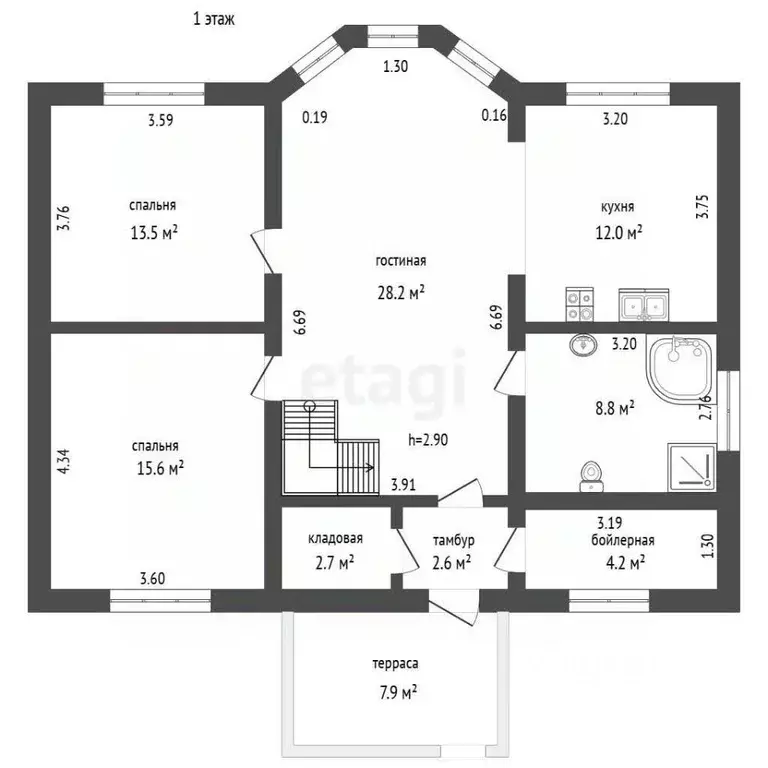 Дом в Московская область, Воскресенск городской округ, Имени Цюрупы ... - Фото 2