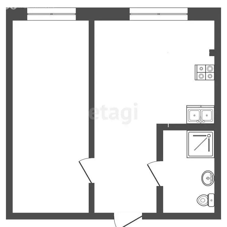 1-комнатная квартира: Нальчик, район Горная, Солнечная улица, 10к1 ... - Фото 1