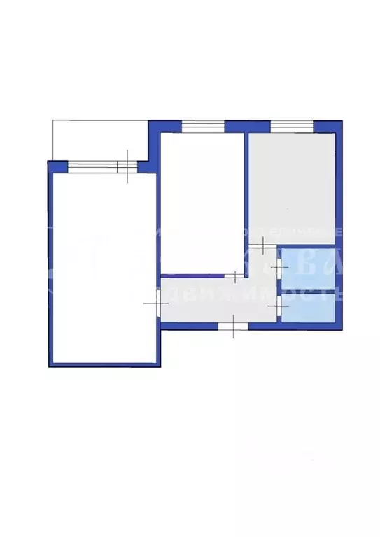 2-к кв. Кемеровская область, Кемерово ул. Тухачевского, 45Б (43.0 м) - Фото 1