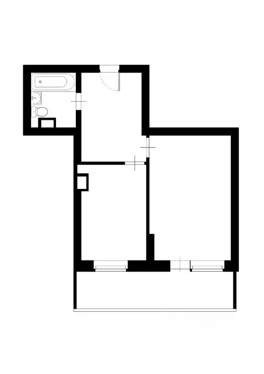 1-к кв. Татарстан, Казань ул. Аметьевская магистраль, 16к1 (42.0 м) - Фото 2