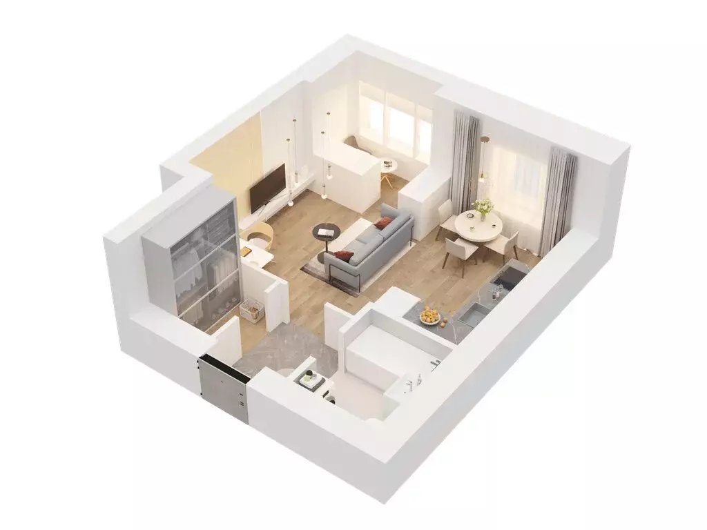 Квартира-студия: Казань, Авиастроительный район (30.95 м) - Фото 2