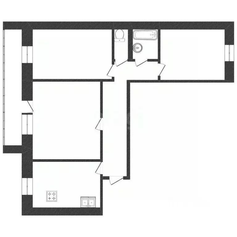 3-к кв. Иркутская область, Иркутск ул. Красноказачья, 104 (62.8 м) - Фото 2