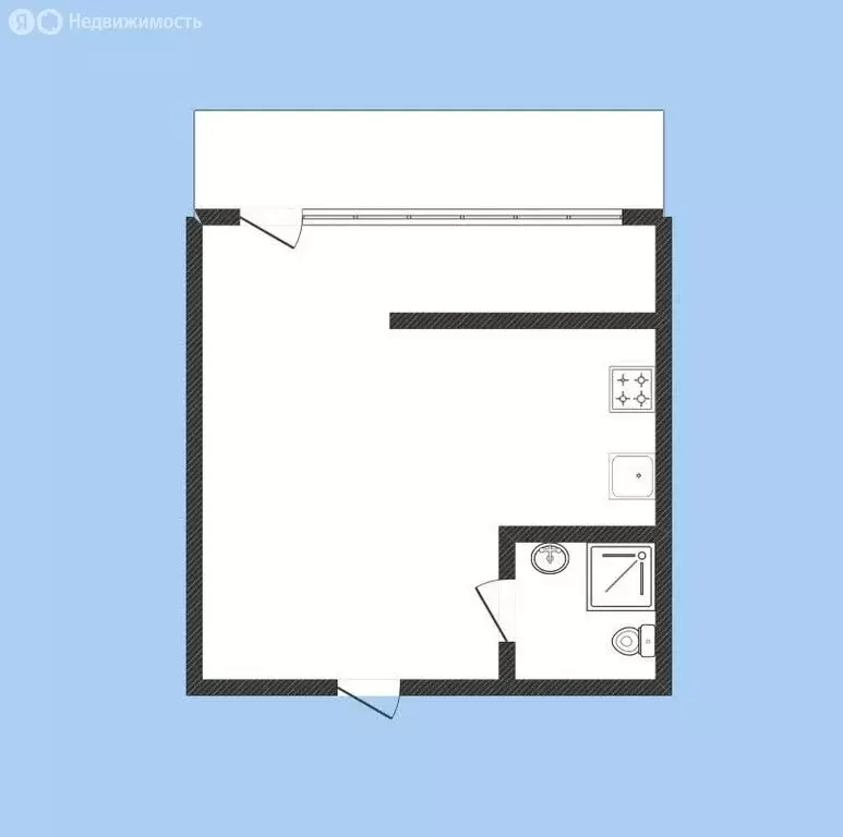 Квартира-студия: Сочи, микрорайон Светлана, Учительская улица, 9 (35 ... - Фото 0