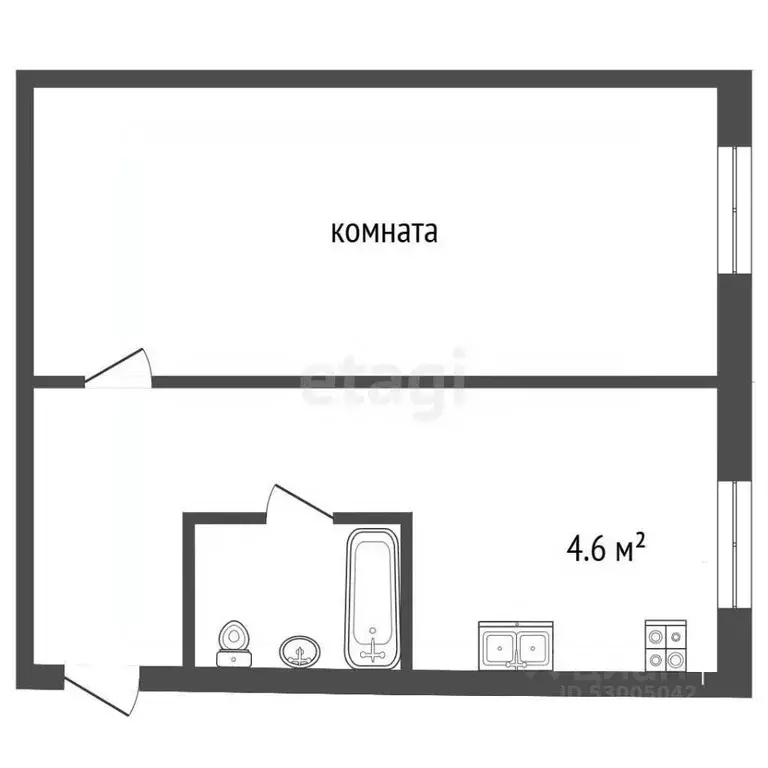 1-к кв. Забайкальский край, Чита ул. Энтузиастов, 79 (27.5 м) - Фото 2