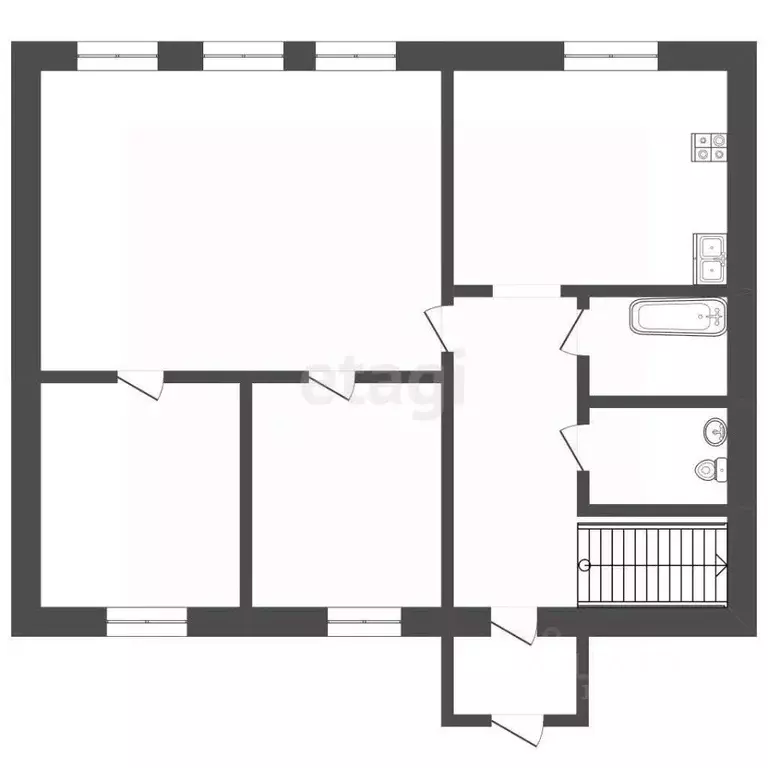 Дом в Воронежская область, Борисоглебск ул. Суворова, 102 (68 м) - Фото 2