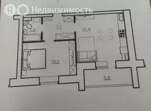 1-комнатная квартира: Александров, улица Жулёва, 4к5 (48.9 м) - Фото 1