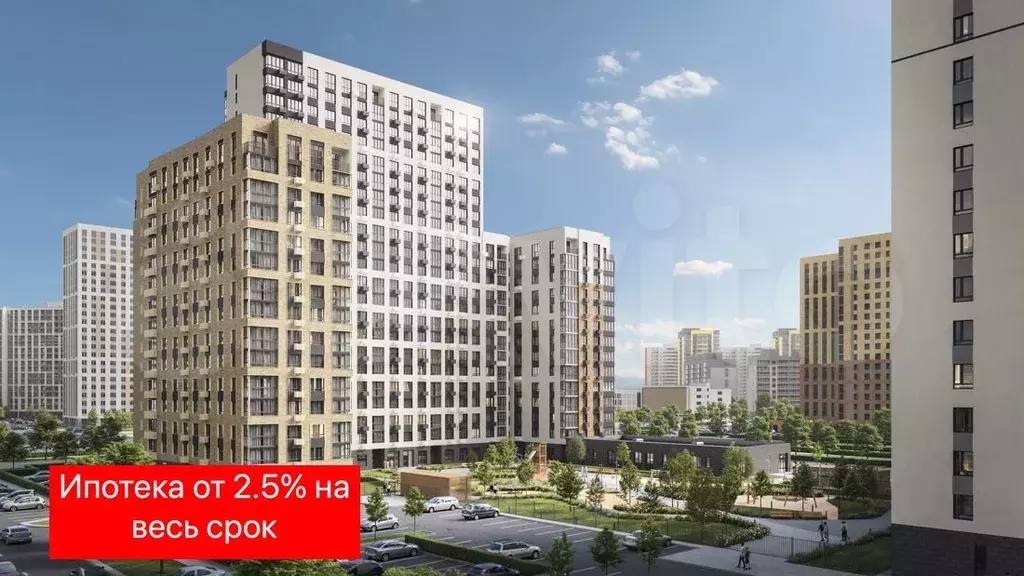 3-к. квартира, 74,6 м, 2/14 эт. - Фото 1
