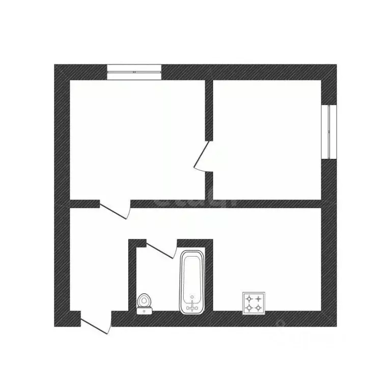 2-к кв. Смоленская область, Смоленск Южный мкр, 39 (39.7 м) - Фото 0