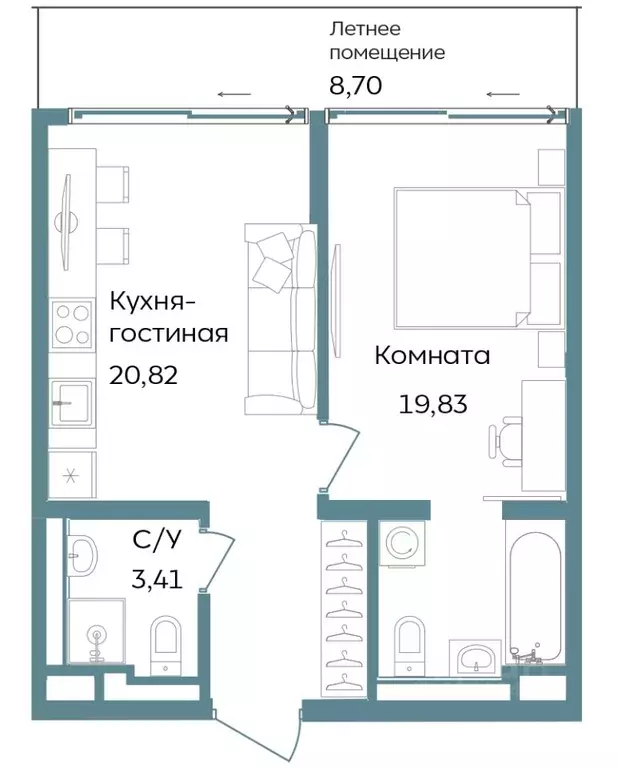 2-к кв. Крым, Саки ул. Морская (52.76 м) - Фото 1