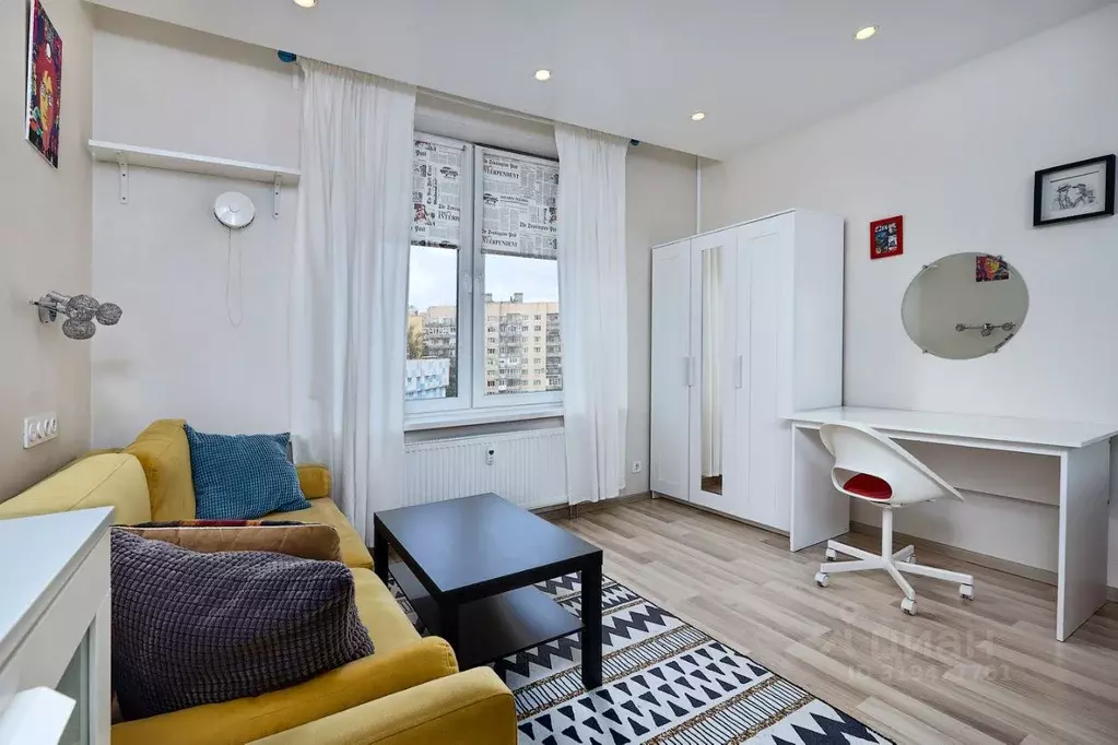Студия Санкт-Петербург ул. Хошимина, 16А (27.8 м) - Фото 1